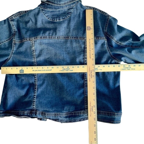 Anne Klein Classic Indigo Jean Jacket Size XL - Picture 4 of 5